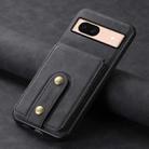 For Google Pixel 8a Denior D14 NK Retro Pattern MagSafe Magnetic Card Holder Leather Phone Case(Black) - 2