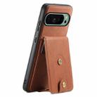 For Google Pixel 9 Denior D14 NK Retro Pattern MagSafe Magnetic Card Holder Leather Phone Case(Brown) - 1