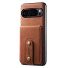 For Google Pixel 9 Pro Denior D14 NK Retro Pattern MagSafe Magnetic Card Holder Leather Phone Case(Brown) - 3