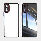 For Sony Xperia 10 VI Acrylic Hybrid TPU Armor Shockproof Phone Case(Black Red) - 2