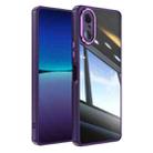 For Sony Xperia 10 VI Acrylic Hybrid TPU Armor Shockproof Phone Case(Purple) - 1