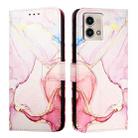 For Motorola Moto G Stylus 2023 4G PT003 Marble Pattern Flip Leather Phone Case(Rose Gold) - 2