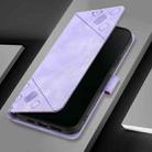 For Sharp Aquos R9 Skin Feel Embossed Leather Phone Case(Light Purple) - 3