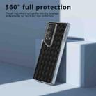 For Honor Magic V2 RSR Porsche Design Woven Texture Transparent Frame PU Phone Case(Black) - 3