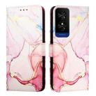 For TCL 50 5G PT003 Marble Pattern Flip Leather Phone Case(Rose Gold) - 2