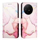 For TCL 50 XL PT003 Marble Pattern Flip Leather Phone Case(Rose Gold) - 2