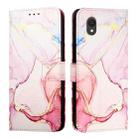 For TCL 201 PT003 Marble Pattern Flip Leather Phone Case(Rose Gold) - 2