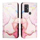 For TCL 305 / 306 / 30 SE AL02 PT003 Marble Pattern Flip Leather Phone Case(Rose Gold) - 2