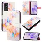 For TCL 501 PT003 Marble Pattern Flip Leather Phone Case(Galaxy Marble White) - 1