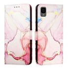 For TCL 30Z T602DL PT003 Marble Pattern Flip Leather Phone Case(Rose Gold) - 2