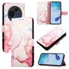 For TCL 60 NxtPaper PT003 Marble Pattern Flip Leather Phone Case(Rose Gold) - 1