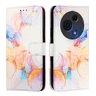 For TCL 60 NxtPaper PT003 Marble Pattern Flip Leather Phone Case(Galaxy Marble White) - 3