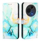 For TCL 60 NxtPaper PT003 Marble Pattern Flip Leather Phone Case(Green) - 3