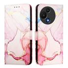 For TCL 605 / 6SE PT003 Marble Pattern Flip Leather Phone Case(Rose Gold) - 2