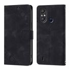 For Itel A58 / A49 Skin Feel Embossed Leather Phone Case(Black) - 2
