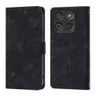 For Itel A60 / A60s Skin Feel Embossed Leather Phone Case(Black) - 2