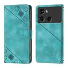 For Itel P40 Skin Feel Embossed Leather Phone Case(Green) - 2