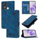 For Itel S18 / Vision 5 Skin Feel Embossed Leather Phone Case(Blue) - 1