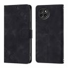 For Itel S23 Skin Feel Embossed Leather Phone Case(Black) - 2