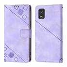 For Itel A23 Pro / A17 Skin Feel Embossed Leather Phone Case(Light Purple) - 2