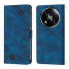 For Itel RS4 Skin Feel Embossed Leather Phone Case(Blue) - 2