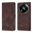 For Itel RS4 Skin Feel Embossed Leather Phone Case(Brown) - 2
