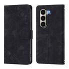 For itel A95 5G Skin Feel Embossed Leather Phone Case(Black) - 3