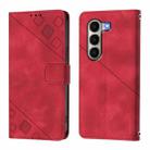 For itel A95 5G Skin Feel Embossed Leather Phone Case(Red) - 3