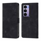For itel City 100 Skin Feel Embossed Leather Phone Case(Black) - 3