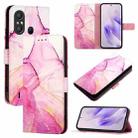For itel A58 / A49 PT003 Marble Pattern Flip Leather Phone Case(Pink Purple Gold) - 1