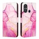 For itel A58 / A49 PT003 Marble Pattern Flip Leather Phone Case(Pink Purple Gold) - 2