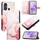 For itel A58 / A49 PT003 Marble Pattern Flip Leather Phone Case(Rose Gold) - 1