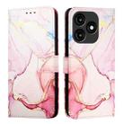 For itel A70 PT003 Marble Pattern Flip Leather Phone Case(Rose Gold) - 2