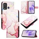 For itel P17 / A27 PT003 Marble Pattern Flip Leather Phone Case(Rose Gold) - 1
