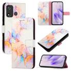 For itel P17 / A27 PT003 Marble Pattern Flip Leather Phone Case(Galaxy Marble White) - 1