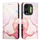 For itel P55 5G PT003 Marble Pattern Flip Leather Phone Case(Rose Gold) - 2