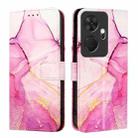 For itel P55+ PT003 Marble Pattern Flip Leather Phone Case(Pink Purple Gold) - 2