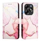 For itel S23+ PT003 Marble Pattern Flip Leather Phone Case(Rose Gold) - 2