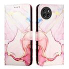 For itel S23 S665L PT003 Marble Pattern Flip Leather Phone Case(Rose Gold) - 2