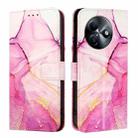 For itel S24 PT003 Marble Pattern Flip Leather Phone Case(Pink Purple Gold) - 2