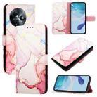 For itel S24 PT003 Marble Pattern Flip Leather Phone Case(Rose Gold) - 1