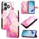 For itel A50 PT003 Marble Pattern Flip Leather Phone Case(Pink Purple Gold) - 1