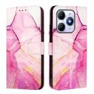 For itel A90 4G PT003 Marble Pattern Flip Leather Phone Case(Pink Purple Gold) - 2
