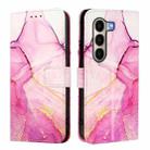 For itel A95 5G PT003 Marble Pattern Flip Leather Phone Case(Pink Purple Gold) - 2
