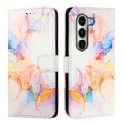 For itel A95 5G PT003 Marble Pattern Flip Leather Phone Case(Galaxy Marble White) - 2
