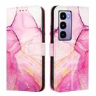 For itel City 100 PT003 Marble Pattern Flip Leather Phone Case(Pink Purple Gold) - 2