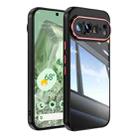 For Google Pixel 9 Pro XL Acrylic Hybrid TPU Armor Shockproof Phone Case(Black Red) - 1