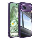 For Google Pixel 8a Acrylic Hybrid TPU Armor Shockproof Phone Case(Purple) - 1