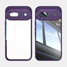 For Google Pixel 8a Acrylic Hybrid TPU Armor Shockproof Phone Case(Purple) - 2