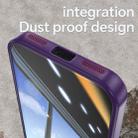 For Google Pixel 8a Acrylic Hybrid TPU Armor Shockproof Phone Case(Purple) - 3